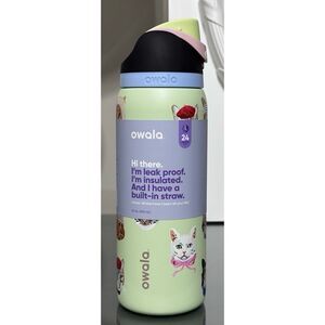 Owala 32oz Freesip‎ Water Bottle, CAT COLLAGE